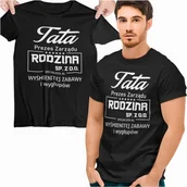 Gadżety dla niej i dla niego - Koszulka dla Taty na prezent urodziny Dzień Ojca Tata Prezes Zarządu Rodzina Sp. zoo specjalista ds wyśmienitej zabawy i wygłupów - miniaturka - grafika 1