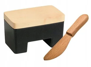 Inteligentna maselniczka Maselnica + Nożyk Czarna - Pozostałe akcesoria kuchenne - miniaturka - grafika 1