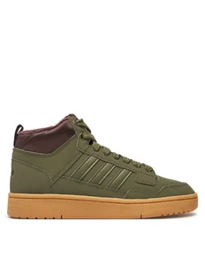 adidas Sneakersy Rapid Court Mid Winterized JR2813 Zielony - Buty dla chłopców - miniaturka - grafika 1