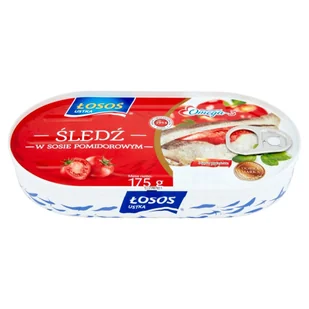 Łosoś Śledź w sosie pomidorowym 175 g Ustka - Konserwy i dania rybne - miniaturka - grafika 1