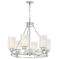 Lampy sufitowe - NOWOCZESNA LAMPA WISZĄCA CHROMOWANA MARIETTA W6 - miniaturka - grafika 1