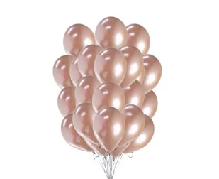 GoDan Balony metaliczne Różowo-Złote 30 cm 10 szt CB-MRZ5 - Wieczór panieński i kawalerski - miniaturka - grafika 1