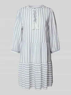 Sukienka tunikowa o kroju ovesized z falbanami model ‘KAYA’ - Sukienki - miniaturka - grafika 1