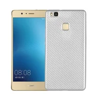 Etui i futerały do telefonów - NoName Etui Carbon Fiber Huawei P9 lite srebrn /silver - miniaturka - grafika 1
