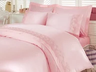 Pościel - Pościel satyna bawełniana EMILIE LIGHT PINK - miniaturka - grafika 1