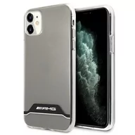 Etui i futerały do telefonów - Etui AMG do iPhone 11 6,1" przezroczysty/transparent hardcase Electroplate Black&White - miniaturka - grafika 1