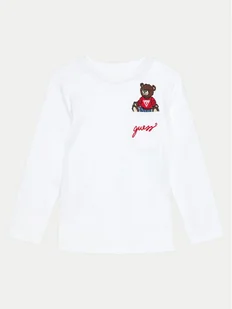 Guess Bluzka N4BI06 I3Z13 Biały Regular Fit - Bluzki damskie - miniaturka - grafika 1