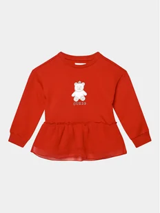 Guess Bluzka K3BQ04 KAV34 Czerwony Regular Fit - Bluzki damskie - miniaturka - grafika 1