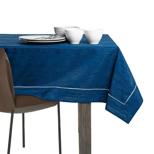 Obrus Vesta Indygo Tłoczony Nowoczesny 110x200 AmeliaHome - TCLOTH/AH/VESTA/BRD/PPG/INDIGO/110X200 - Obrusy i serwetki - miniaturka - grafika 5