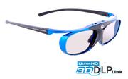 Okulary 3D - Hi-SHOCK DLP Pro Blue Heaven okulary DLP Link 3D - miniaturka - grafika 1