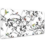 Podkładki na biurko - Ochronna mata na biurko Ptaki i Gałęzie 100x50 cm, Dywanomat - miniaturka - grafika 1