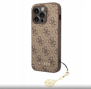 Guess 4G Charm Case For Iphone 13 Pro Tone On Tone Brown/Brązowe - Etui i futerały do telefonów - miniaturka - grafika 1