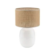 Lampy stojące - MELODY WHITE JUTA LAMPKA NOCNA 1PŁ - miniaturka - grafika 1