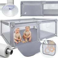 Łóżeczka i kojce - Kojec Składany Dziecięcy Suchy Basen Plac Zabaw dla Dziecka KIVO 120x180 cm - miniaturka - grafika 1