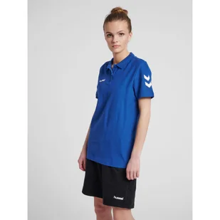 Koszulka tenisowa polo damska Hummel Go Cotton Polo Woman - Tenis ziemny - miniaturka - grafika 1