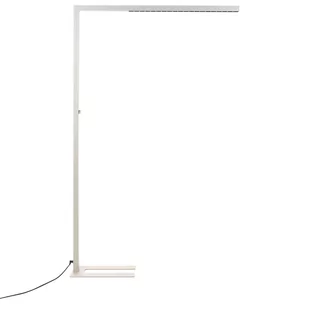 Lampa podłogowa LED metalowa srebrna MENSA - Lampy stojące - miniaturka - grafika 1