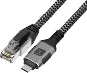 Kable USB - TECHLY Kabel sieciowy USB-C na Gigabit Ethernet RJ45 1m - miniaturka - grafika 1