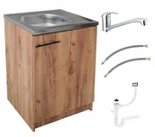 Meble kuchenne - Szafka pod zlewozmywak zlew deante dąb złoty 60 x 50 zestaw syfon zlew - miniaturka - grafika 1