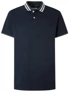 Pepe Jeans Męska koszulka polo Larry, Niebieski (Dulwich), L - Koszulki męskie - miniaturka - grafika 1