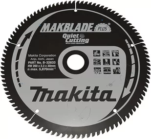 Makita B-32633 piła tarczowa do cięcia drewna 260x30 mm 100 zębów T.C.T. Makblade Plus - Tarcze do pił - miniaturka - grafika 1