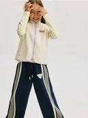 Kurtki i płaszcze dla dziewczynek - Reserved - Kamizelka z imitacji baranka - złamana biel - miniaturka - grafika 1