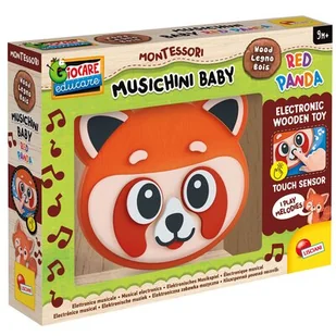 Zabawka interaktywna LISCIANI Montessori Muzyczna Panda 105427 - Zabawki interaktywne dla dzieci - miniaturka - grafika 1