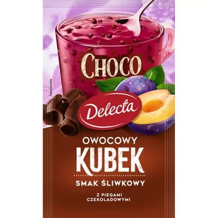 Delecta Owocowy Kubek Choco Kisiel o smaku śliwkowym 32 g - Kisiel - miniaturka - grafika 1