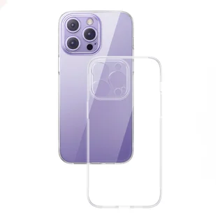 Baseus Crystal Case etui do iPhone 14 Pro cienki pokrowiec + szkło przezroczyste - Etui i futerały do telefonów - miniaturka - grafika 2