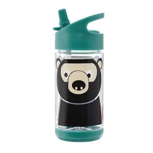 3 Sprouts 3 sprouts - bidon niedźwiedź teal 350 ml - Bidony dla dzieci - miniaturka - grafika 1