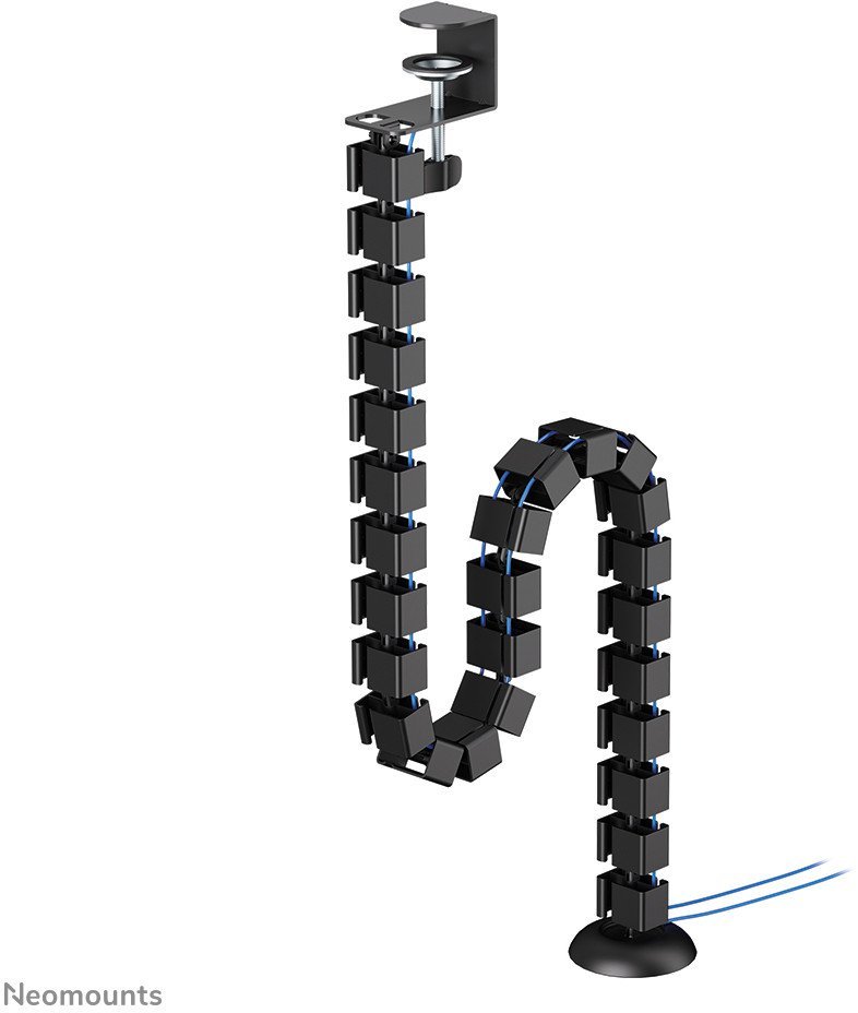 NEOMOUNTS Cable Spine Organizer for sit/stand desk frames clamp mounted black