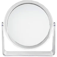 Lusterka do makijażu - Powiększające lustro do makijażu, dwustronne lustro do golenia w łazience, obrotowe 360° okrągłe lustro kosmetyczne na blat, do domu - miniaturka - grafika 1