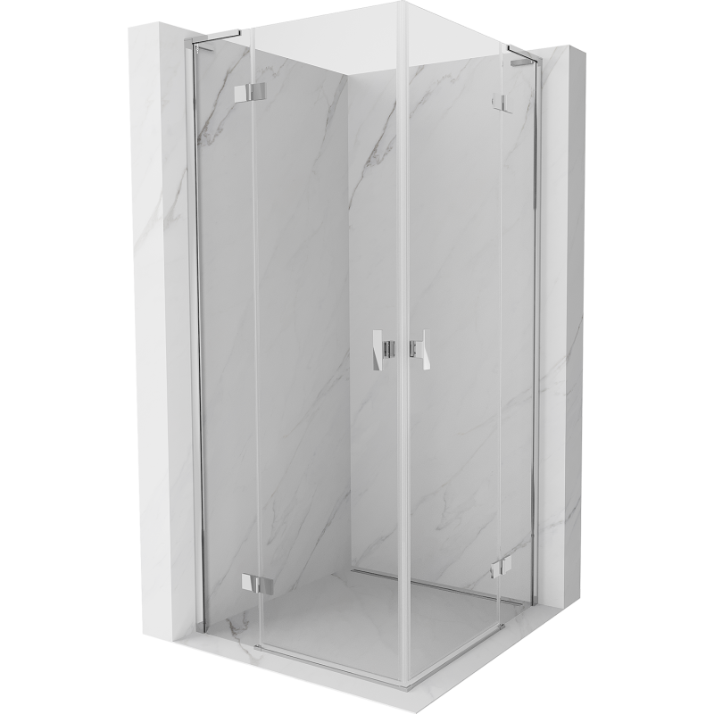 Mexen Mist-H L Duo kabina prysznicowa uchylna 115 x 115 cm, transparent, chrom - 8A5L-115L-115P-01-00