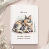 Notesy i bloczki - NOTATNIK z imieniem dziecka Zając - miniaturka - grafika 1