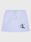 Sukienki i spódniczki dla dziewczynek - Calvin Klein Jeans Spódnica Monogram Off Placed IG0IG01578 Fioletowy Regular Fit - miniaturka - grafika 1
