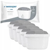 Wkłady filtrujące - Filtr do wody Wessper PROTECT do dzbanek filtrujący szklany Wessper 5 szt - miniaturka - grafika 1