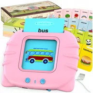 Mały naukowiec - Czytnik Kart Do Wczesnej Nauki Języka Angielskiego Edukacyjny Fiszki Słówka Różowy - miniaturka - grafika 1