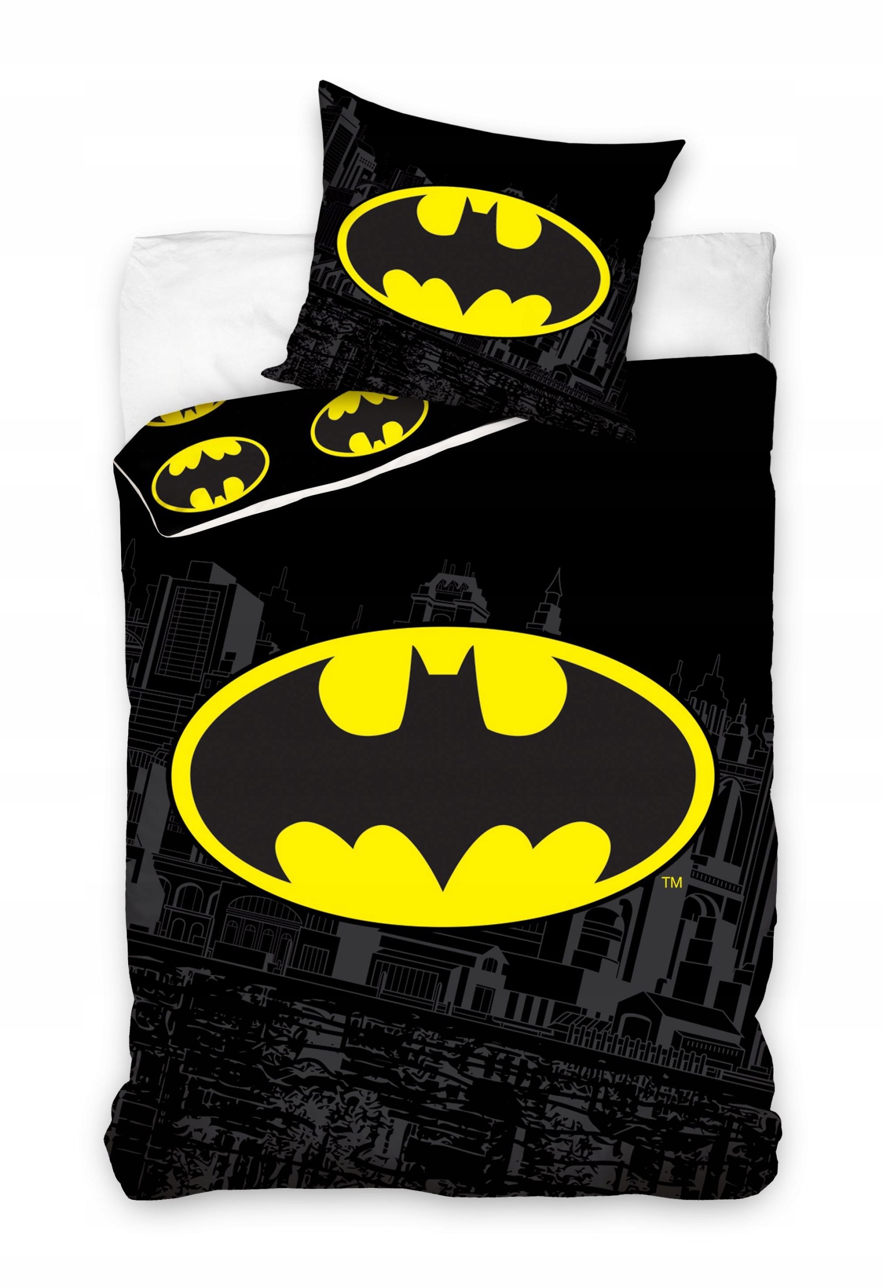 pościel dziecięca Batman 160x200 bawełna
