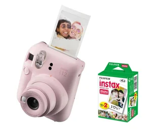 Fujifilm Instax Mini 12 różowy + wkłady (20 zdjęć) - Aparaty natychmiastowe - miniaturka - grafika 1
