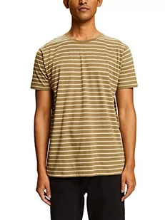 edc by ESPRIT Męski T-shirt 043CC2K312, 362/OLIVE 3, M, 362/oliwkowy 3, M - Koszulki męskie - miniaturka - grafika 1