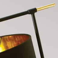 Lampy stojące - Elstead Lampa stołowa Balance, czarny/mosiądz, czarny klosz - miniaturka - grafika 1