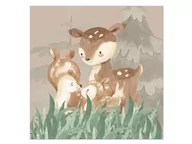 Dekoracje i nakrycia stołu na imprezę - Serwetki papierowe leśne zwierzątka kraft, 20 szt. - miniaturka - grafika 1