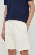 Spodenki męskie - Polo Ralph Lauren szorty bawełniane kolor beżowy - miniaturka - grafika 1