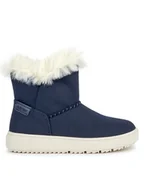 Buty dla dziewczynek - Geox Kozaki J Theleven Girl J36HUD 000AU C4021 D Granatowy - miniaturka - grafika 1