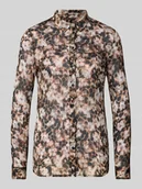 Bluzki damskie - Bluzka o kroju regular fit ze wzorem na całej powierzchni model ‘CLOUIS SHIRT’ - miniaturka - grafika 1