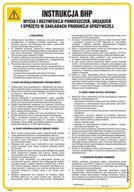 Instrukcje stanowiskowe BHP - IAG24 OGÓLNA INSTRUKCJA BHP MYCIA I DEZYNFEKCJI POMIESZCZEŃ, URZĄDZEŃ I SPRZĘTU W ZAKŁADACH PRODUKCJI SPOŻ, FN - FOLIA SAMOPRZYLEPNA; (245X350MM) - miniaturka - grafika 1