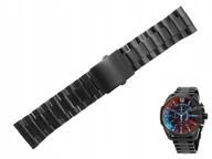 Akcesoria do zegarków - Bransoleta DIESEL DZ4318 26 mm czarna - miniaturka - grafika 1