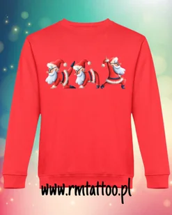 Bluza uniwersalna standardowa Świąteczna Mikołajki czerwona 2XL Święta - Bluzy męskie - miniaturka - grafika 1