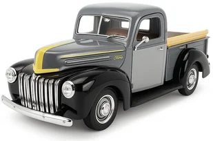 Ford Pickup Jailbar 1942-1947 1:24 Motormax 79388 szary - Samochody i pojazdy dla dzieci - miniaturka - grafika 1