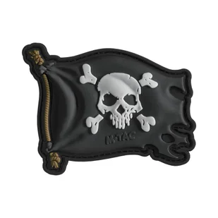 M-Tac - Naszywka Jolly Roger - PVC - Czarny - 51116802 - Odzież taktyczna i umundurowanie - miniaturka - grafika 1