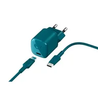 Ładowarki do telefonów - Fresh n Rebel Ładowarka USB-C 18W + kabel USB-C Petrol Blue 001923820000 - miniaturka - grafika 1
